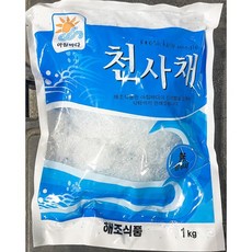 해조 천사채 실 1k 뷔페 초밥사이드용 비빔밥용 명절용 회식용 가정집, 1개, 1kg