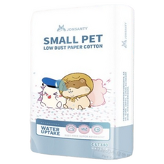 JONSANTY 寵尚天 小動物紙棉 倉鼠紙棉 鼠用紙棉 原生木漿 低粉塵 高吸水, 450g, 1個