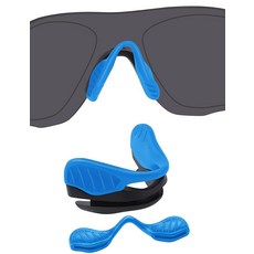 BLAZERBUCK 오클리 EVZero Path/EVZero Pitch/EVZero Range/EVZero 블레이드 선글라스용 교체용 노즈 피스 패드 - 스카이 블루 13887, 하늘색