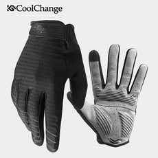 CoolChange 運動自行車騎行登山智慧型手機觸控手套, 黑色