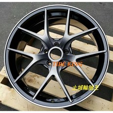 土城輪胎王 類 B RID 18吋鋁圈 黑底側銑黑透面 5/108 5/112 5/114.3 5/120, 1個