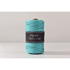 2.5mm 소프트 폴리에스터 텍스쳐 코드 300g 뜨개실 네트백 부드러운 코바늘실 마크라메 재료, 55. Sky Mint