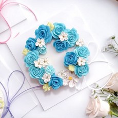 하남 앙금 플라워 떡 케이크 장미 리스 떡 케이크 (미니 1호 2호), 300g, 1개