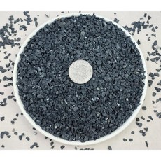조경 정원용 파쇄석 용 화단용 조약돌 인테리어 마당, 무광블랙 9-12mm, 1L, 1개