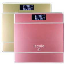 아이스케일 백라이트 디지털 체중계, 골드, 1개