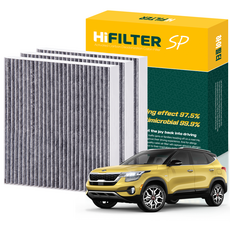 하이필터 기아 자동차 셀토스 활성탄 에어컨필터, 3개, 셀토스 (SP2) HI-J010