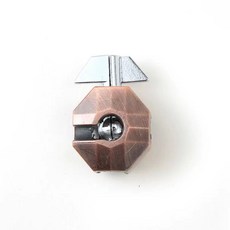 지혜의고리 감옥 퍼즐 고리 도금 게임 브레인 골든 자물쇠 퀘스트 두뇌, 1개, 카키 수류탄 잠금 중난이도, 1피스