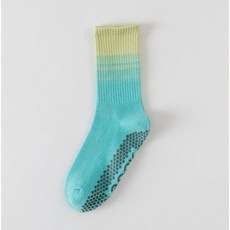 【mamabao】漸層色瑜珈襪 中筒襪 健身運動襪 皮拉提斯襪 運動襪 棉襪 止滑襪