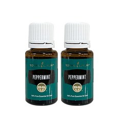 영리빙 페퍼민트 에센셜 오일, 2개, 15ml