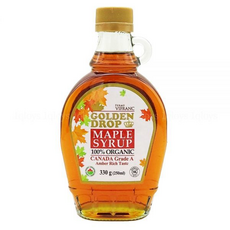 골든 100% 유기농 메이플 시럽 캐나다 A등급 앰버리치, 250ml, 1개
