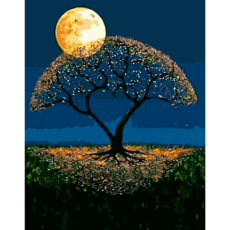 모모픽스페인팅 DIY명화그리기 60x75cm, WP31   황금나무