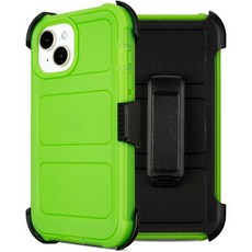 벨트 클립 홀스터 및 스탠드가 있는 iPhone 15 케이스 디펜더 낙하 방지 보호 15용 2겹 견고한 블루용