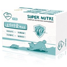 虎揚Life 生命膠囊鱉丹犬用60顆 爆毛丹甲魚蛋 動物性卵磷脂加強版 - 寵物營養補充品, 1個