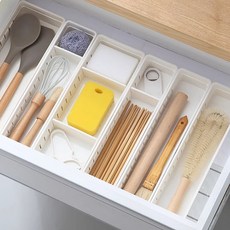 싱크대 주방 서랍 식기용품정리함 식기 구분 칸막이 트레이 스몰 L866, 1개