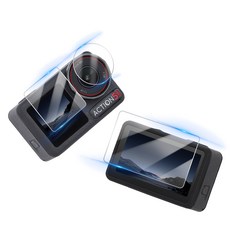 써니라이프 Dji 오즈모액션5프로 액정보호 강화유리필름 자동접착 하드필름 액션 카메라 액세사리, 1세트