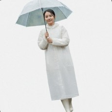 생활방수 롱 레인코트 남녀공용 후드 우비 경량 착용 바람막이 야외 방수복, 1개, 상세페이지 참조