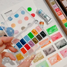 일본 KUSAKABE 레이어드 컬러 수채화 물감 10Ml 하몬 아티스트 강수 aquarela 24 색 투명 акварель, 01 옵션 15, 31 A 12color 0.5ml