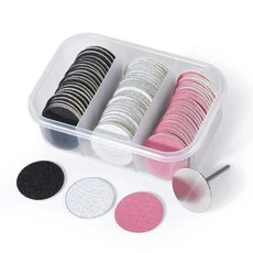 교체 샌딩 페이퍼 세트가 페디큐어 디스크 굳은살 제거용 전동 발 파일 각질 제거 도구, 1개, 1. A