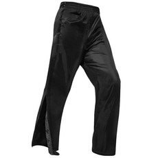 RainRider 남성용 레인 팬츠 방수 풀 지퍼 레그 오버 팬츠 여성용 레인 팬츠 작업 낚시 골프용 네이비 M, XXL, 블랙