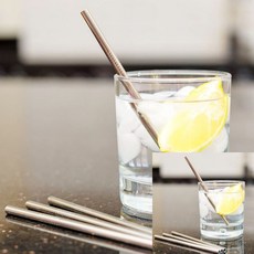 스테인레스 빨대 2P 세척솔 1P 세트 음료빨대 스텐스트로우, 스텐빨대중형세트