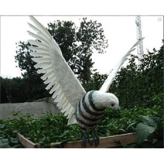 모형 인형 퇴치 조류 새 비둘기 참새 유해 달린 독수리 날개, 약 50cm 펼쳐집니다.