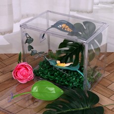 도마뱀 사육장꾸미기 나뭇잎 크레백업 은신처 백업 도마뱀사육장, 1개, 상세페이지 참조