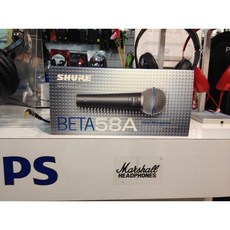 SHURE BETA 58A 動圈式麥克風, 1個, 58A + 4.5M XLR麥克風線