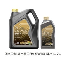 에스오일 세븐골드 RV 5W30 6L+1L 7L set, 1세트