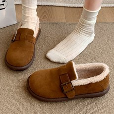 메르나뛰 캐주얼 버켄 기모 인조양털 모카신 플랫 단화 2.5cm ME1015