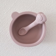 베베라팡 우리곰 실리콘 이유식 흡착볼 흡착접시 유아식기, 1개