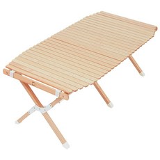 포블리스 원목 캠핑 롤테이블 1200, 아이보리
