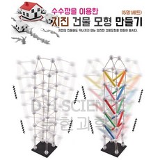 두현과학 수수깡을 이용한 지진 건물 모형 만들기(1인세트), 1개