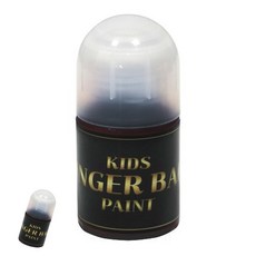 [팔마누] 미술준비물 어린이미술 미술용품 미술놀이 핑거 볼 물감 일반색 50ml 검정
