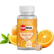 新包裝【 FAV 原廠在台唯一授權】美國SaltStick天然電解質口含錠 (60入裝), 60個裝, 橘子, 96g