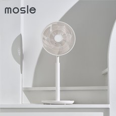 모즐 7엽 BLDC 3D 회전 인테리어 리모컨 선풍기 화이트, MS-14ACW