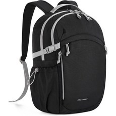 BAGSMART 남녀용 여행용 백팩 가벼운 15.6인치 대학생용 캐주얼 TSA 기내 반입 가능 체육관 하이킹 업무용 방수 개인 소지품 그레이