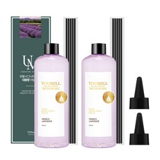유멜 시그니처 디퓨저 대용량 리필오일, 2개, 500ml, 프렌치라벤더