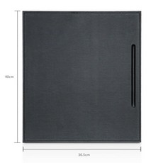 결재 패드 클립 보드 판 A3 인조 가죽 매트 뚜껑 블랙, 1개, D. 검은색 커버리스 펜 트레이