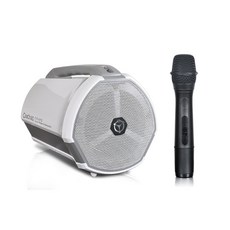 CHIAYO 嘉友 COACH 400 迷你可攜式無線大聲公/擴音機 含USB/鋰電池/手握麥克風, 白色, 1個