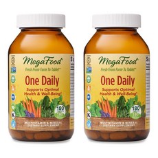 Mega Food 每日一錠綜合維他命礦物質錠, 180顆, 2罐