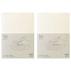 미도리 MD 프로덕트 A6 문고 노트, 가로줄, 2개
