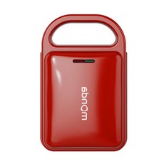 헬로라이노 에그샌드만들기 메이커 세트, Z2 라이트럭셔리레드 600W 빠른 가열, 기본 색상