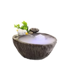 陶瓷鴨子流水擺飾, 黑色 鴨飲春水 水泵 霧化器 可愛鴨 訪真綠值, 1個