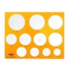 코링 원형정규 템플릿 K-106F 빵빵자 원형자, 1개