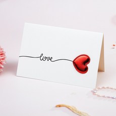 하트 벌룬 메세지카드 10매 세트, 상세페이지 참조, 상세페이지 참조