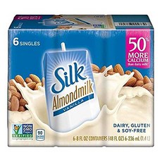 실크 퓨어 아몬드 밀크 - 바닐라 - 3개 케이스 - 8 Fl oz. Silk Pure Almond Milk - Vanilla - Case of 3 - 8 Fl oz., 236ml