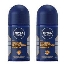 니베아 남성 인텐스 프로텍션 스트렝스 데오드란트 롤온 Nivea Men Deodorant Intense Protection Strength, 2개, 50ml