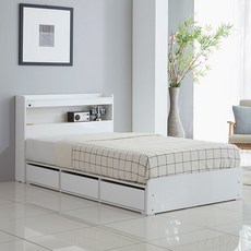 루라 LED 슈퍼싱글SS 수납 침대