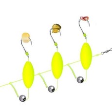 自動離底反離成品底子歐鯉雙鉤走水伊勢釣組歐式金袖反底金海魚鉤, 1個, 專用票,反底三鉤釣組（1組裝）