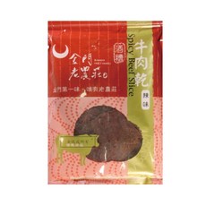 金瑞成 老農莊牛肉乾 辣味 120g, 1個